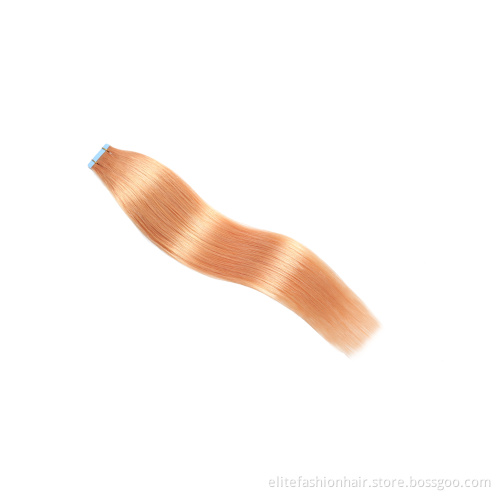European Double Drawn Russian Human Hair Tape Hair Extension, High Quality Natural Remy Tape In Hair Extension